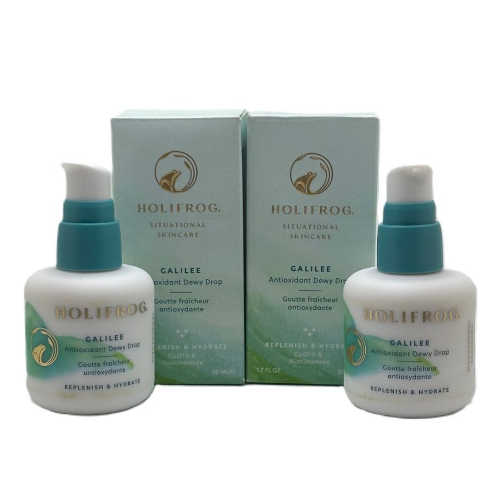 2 Pack HoliFrog Galilee Antioxidant Dewy Drop 1.7oz / 50ml *New in Box*